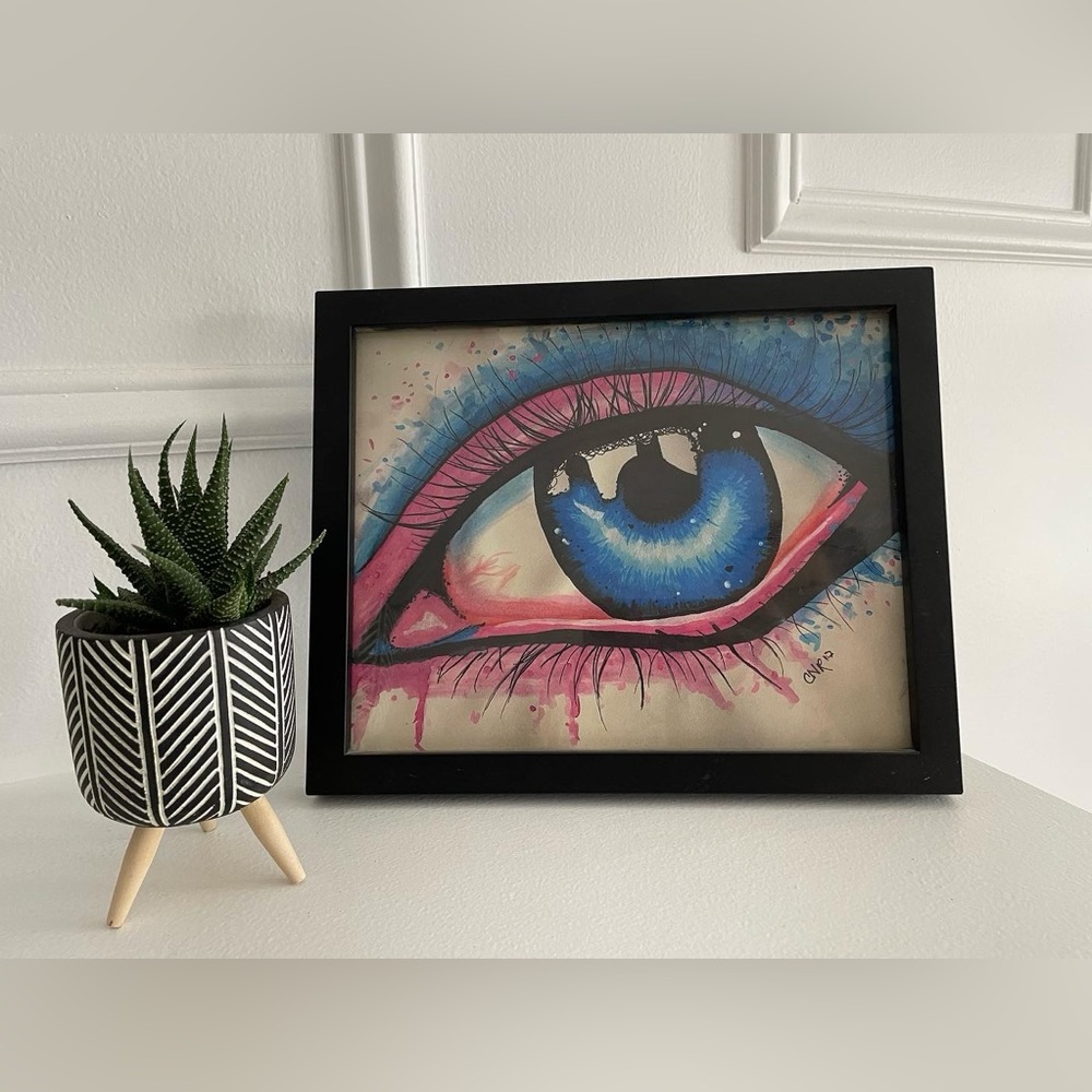 🎨 Hand-made Mixed Media Print